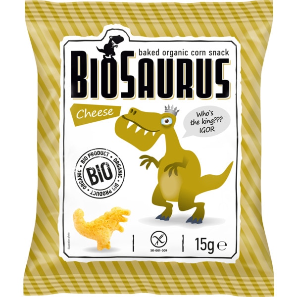 Snack de Milho com Queijo sem Glúten Biológico embalagem 15 g
