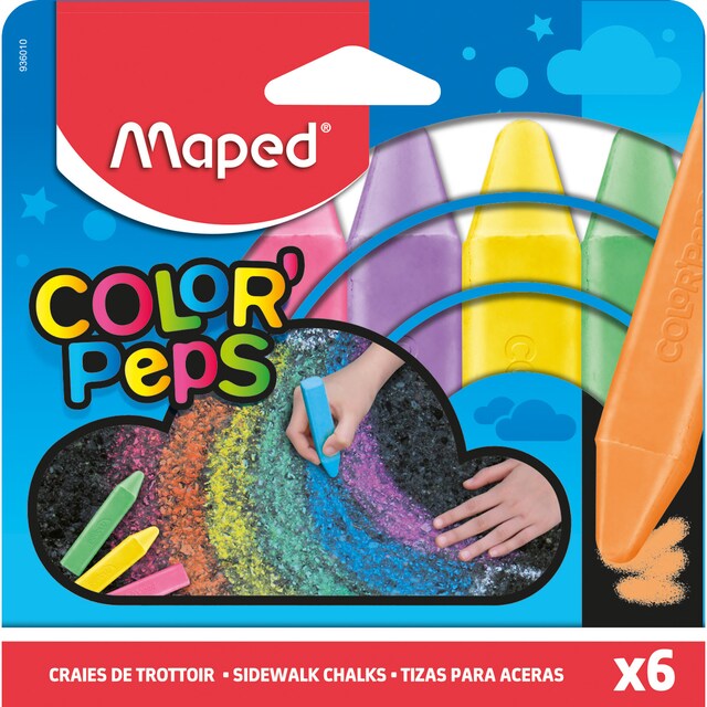 Imagen 0 de Pack 6 Tizas XL Color' Peps Maped