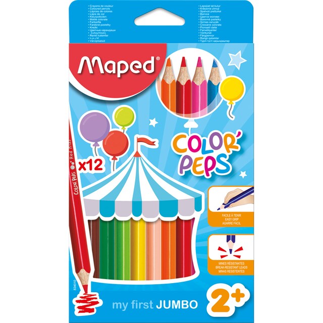 Imagen 0 de Pack 12 Lápices de Colores Color' Peps Early Age Maped
