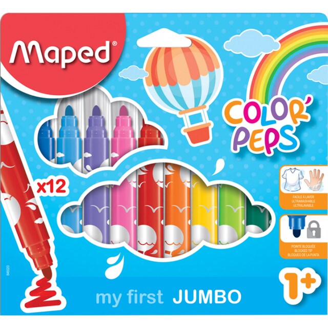 Imagen 0 de Pack 12 Rotuladores Color' Peps Early Age Maped