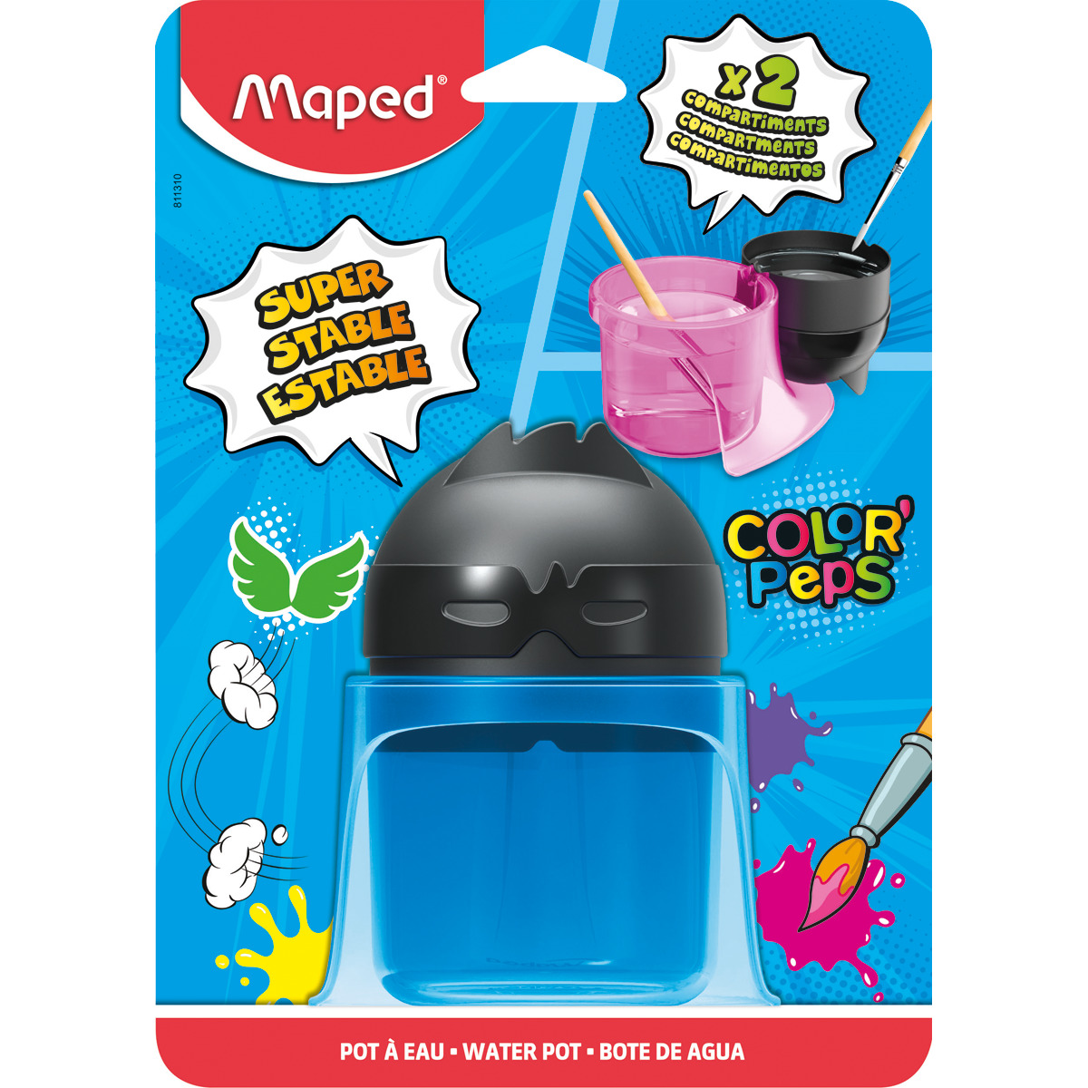 Imagen 0 de Bote para Agua Super Héroes Color' Peps Maped