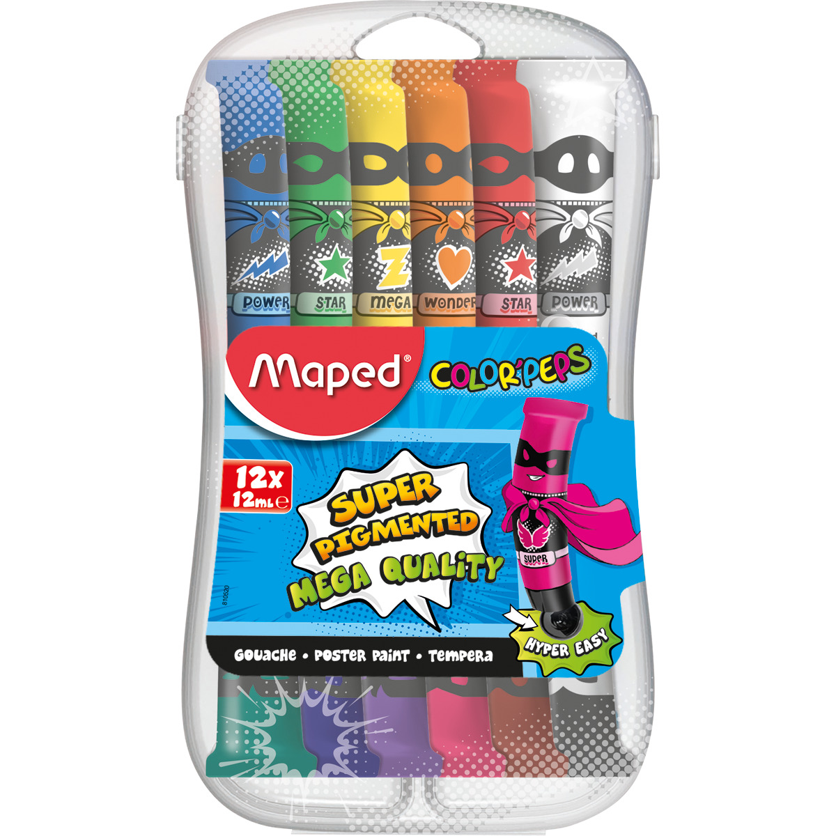 Imagen 0 de Pack 12 Tubos de Témpera 12ml Color' Peps Maped