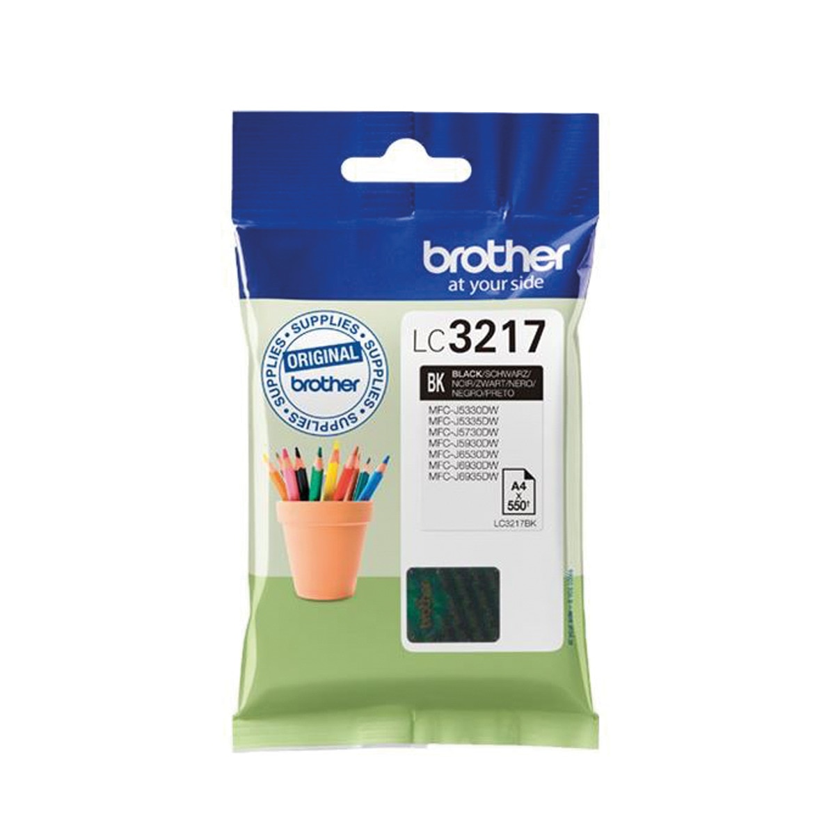 Cartucho original Brother LC3217BK negro 1