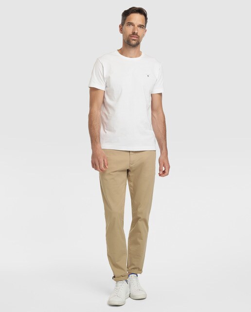 Camiseta de hombre Gant blanca de manga corta · Gant · El Corte Inglés