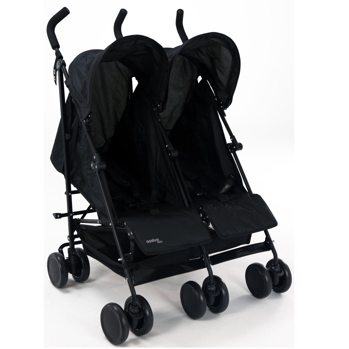 Silla de paseo gemelar Asalvo Doble River Negro · Hipercor