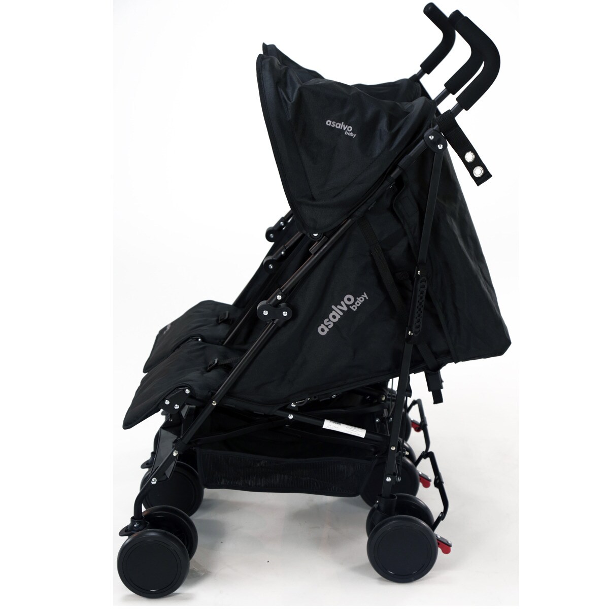 Silla de paseo gemelar Asalvo Doble River Negro · Hipercor