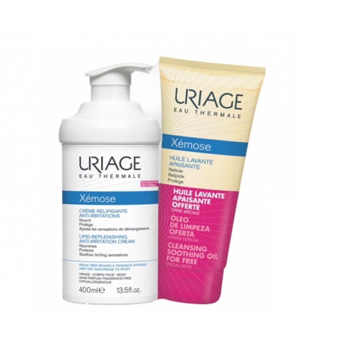 Imagem 0 de Kit Xémose Creme Emoliente + Óleo Lavante - 400+200 ml