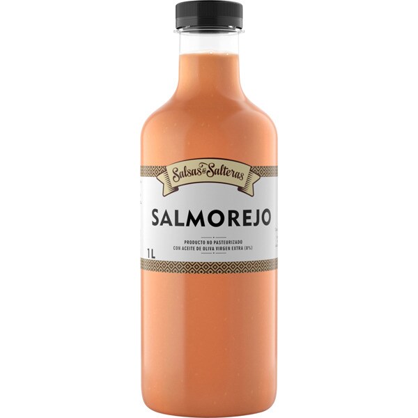 salmorejo fresco no pasteurizado con aceite de oliva virgen extra botella 1 l