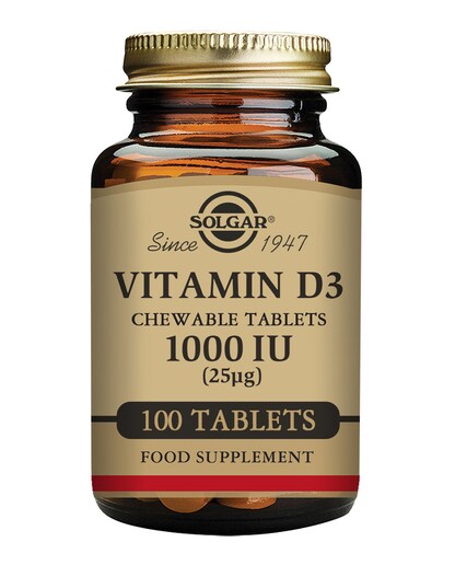 Imagen 0 de 100 Comprimidos masticables Vitamina D3 Solgar