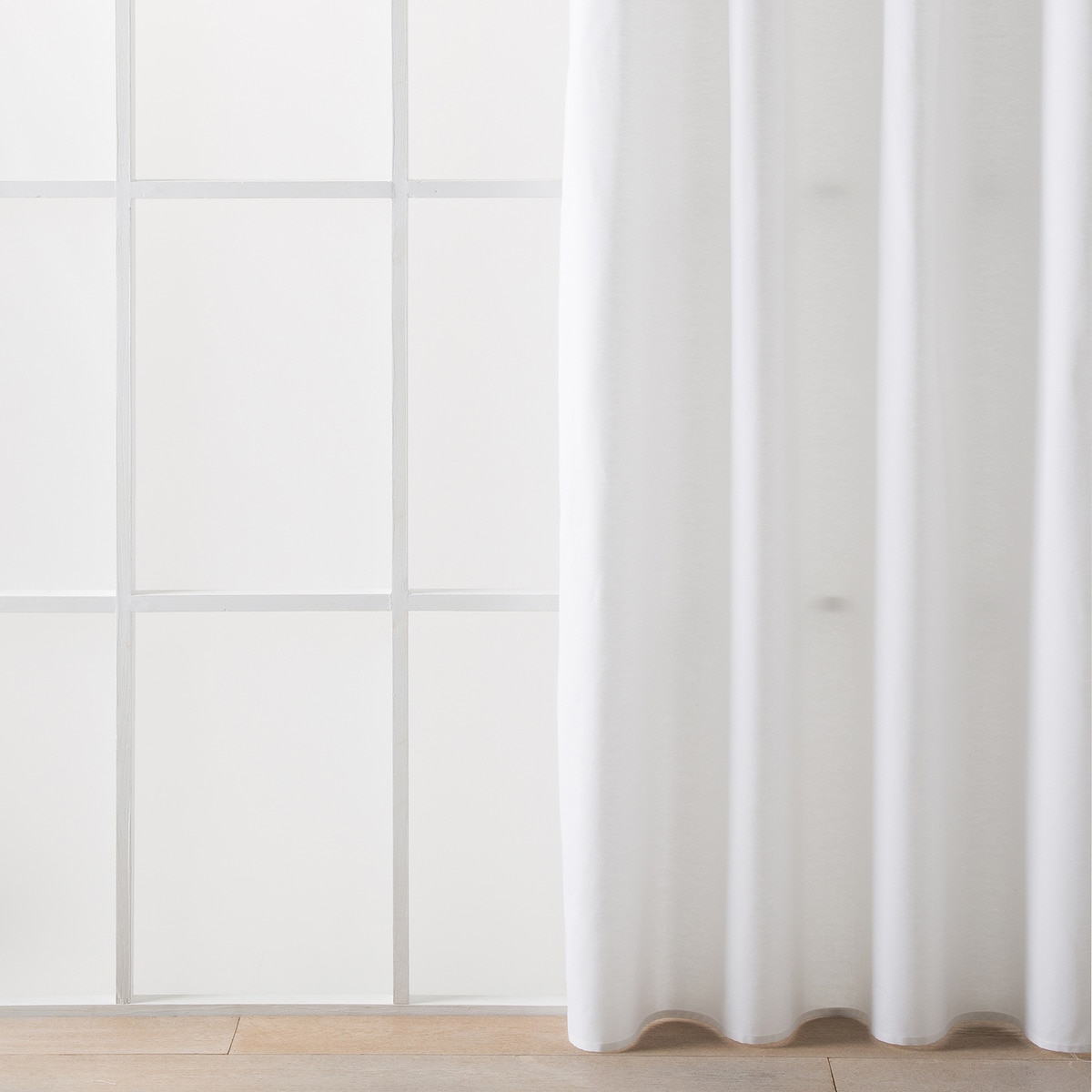 Cortina confeccionada com argolas Basic El Corte Inglés Branco-2