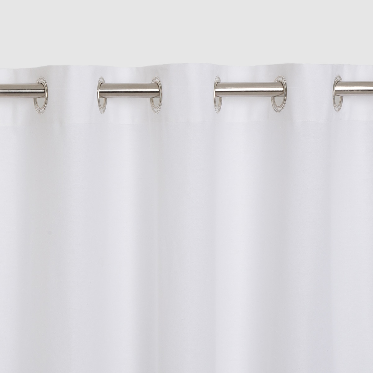 Cortina confeccionada com argolas Basic El Corte Inglés Branco-3