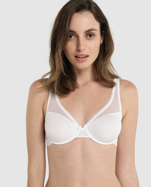 Sujetador blanco con aro