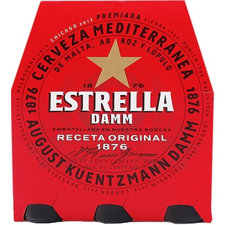 Cerveja de Espanha Pack 6 garrafa 25 cl - Estrella Damm