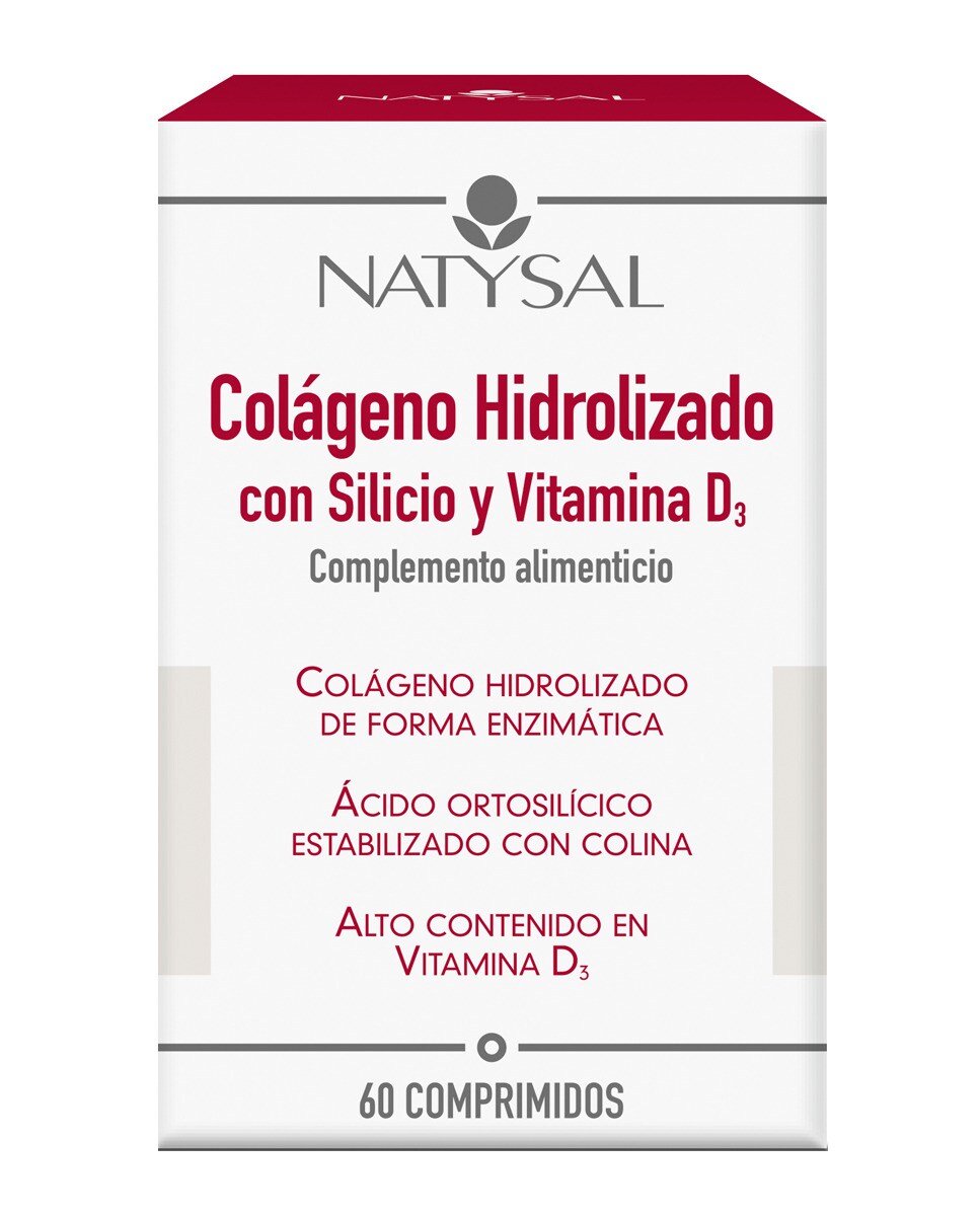 60 Comprimidos Colágeno Hidrolizado con Silicio y Vitamina D3 Natysal