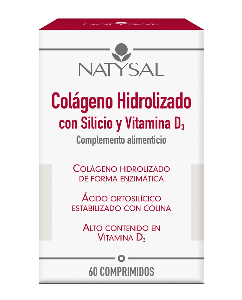 60 Comprimidos Colágeno Hidrolizado con Silicio y Vitamina D3 Natysal 1