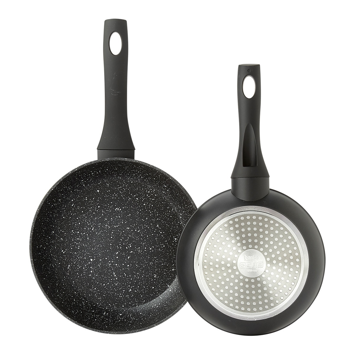 Juego de 2 sartenes de aluminio forjado Basics El Corte Inglés Negro-4