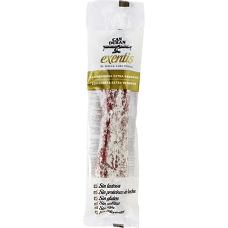 Exentis longaniza extra sin gluten sin lactosa pieza 280 g - Can Duran