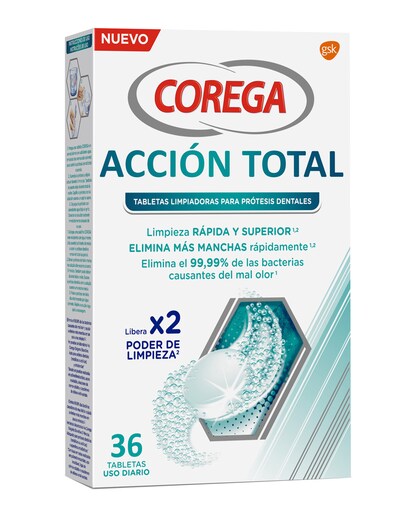 Imagen 0 de 36 Tabletas Limpiadoras Acción Total Corega