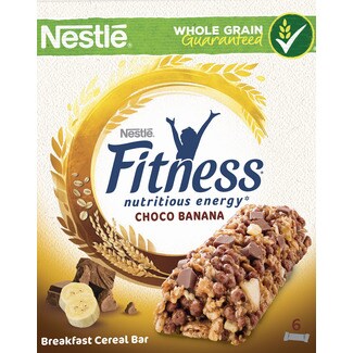 Nestlé Fitness Barra de Cereais com Chocolate e Banana Pack 6 embalagem 141 g
