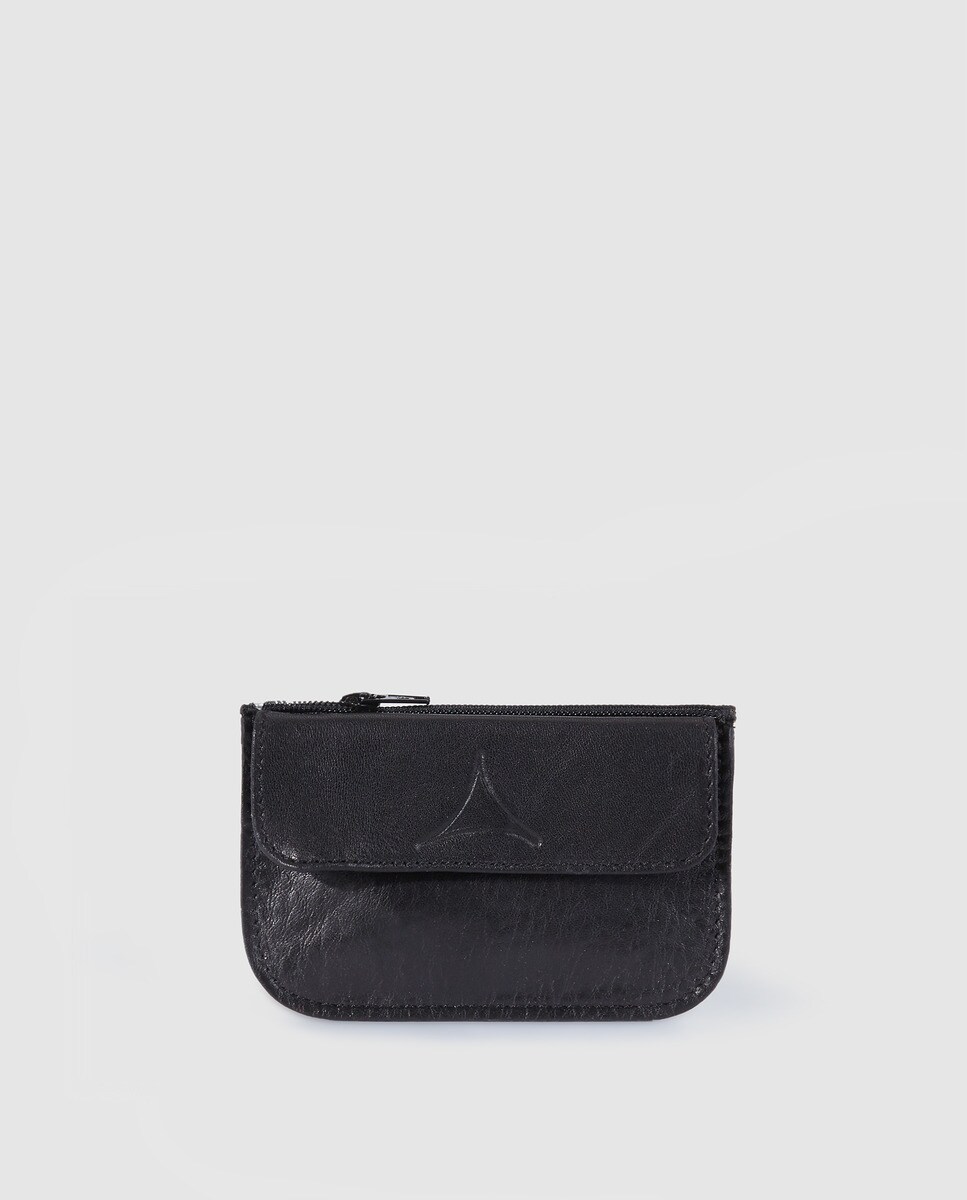 Imagem 0 de Carteira de homem Alep castanha em pele com porta-moedas interior