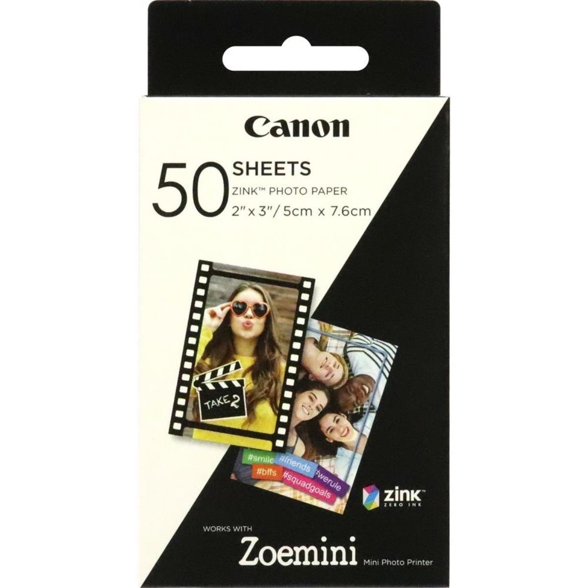 Imagem 0 de Papel fotográfico Canon Zoemini ZP-2030 50 Folhas