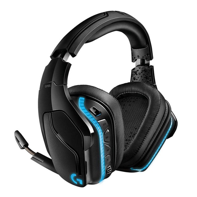 Imagem 0 de Auscultadores Gaming Logitech Sem Fios G935 com Microfone - Preto e Azul