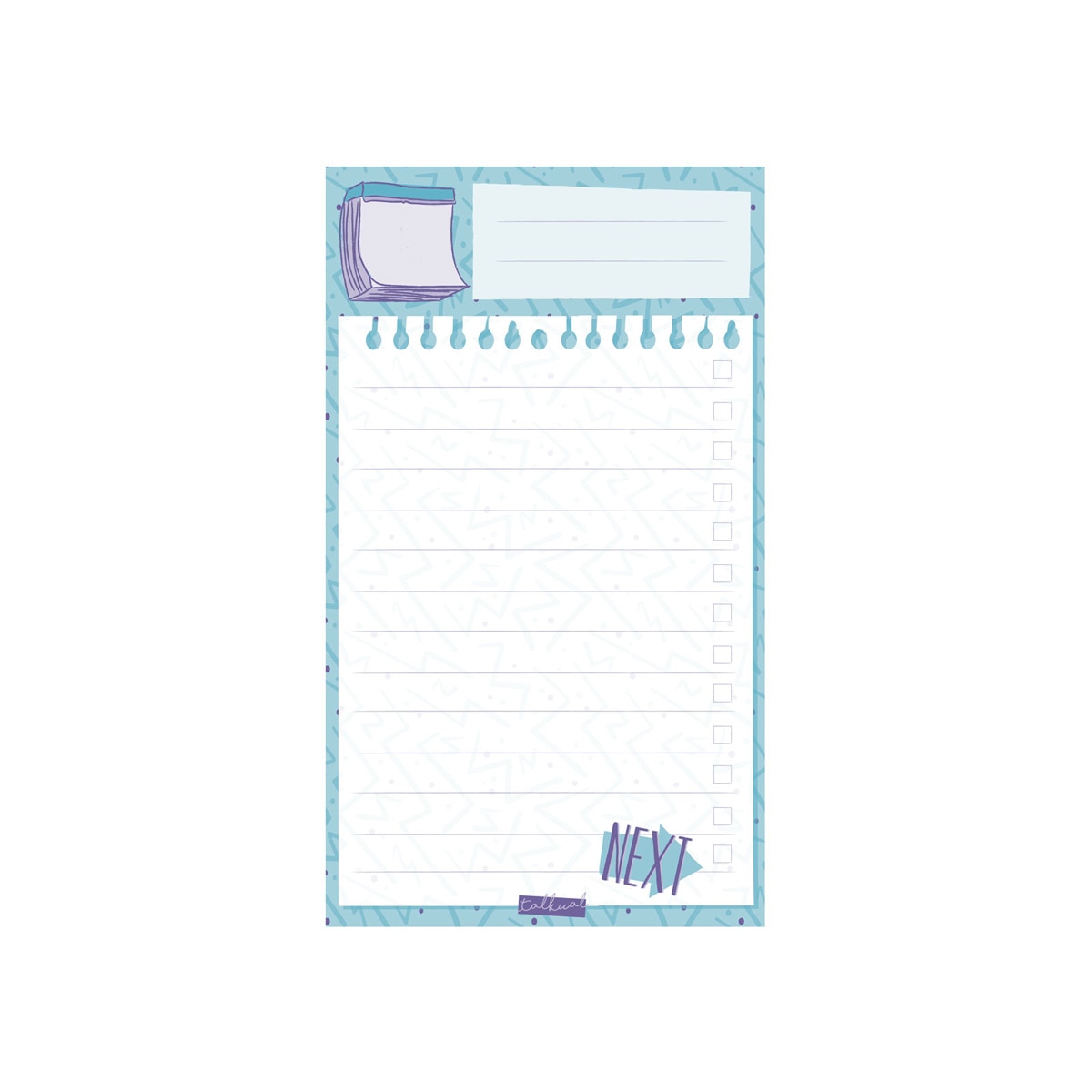 Bloco de Notas Talkual Next - 90x155 mm 1