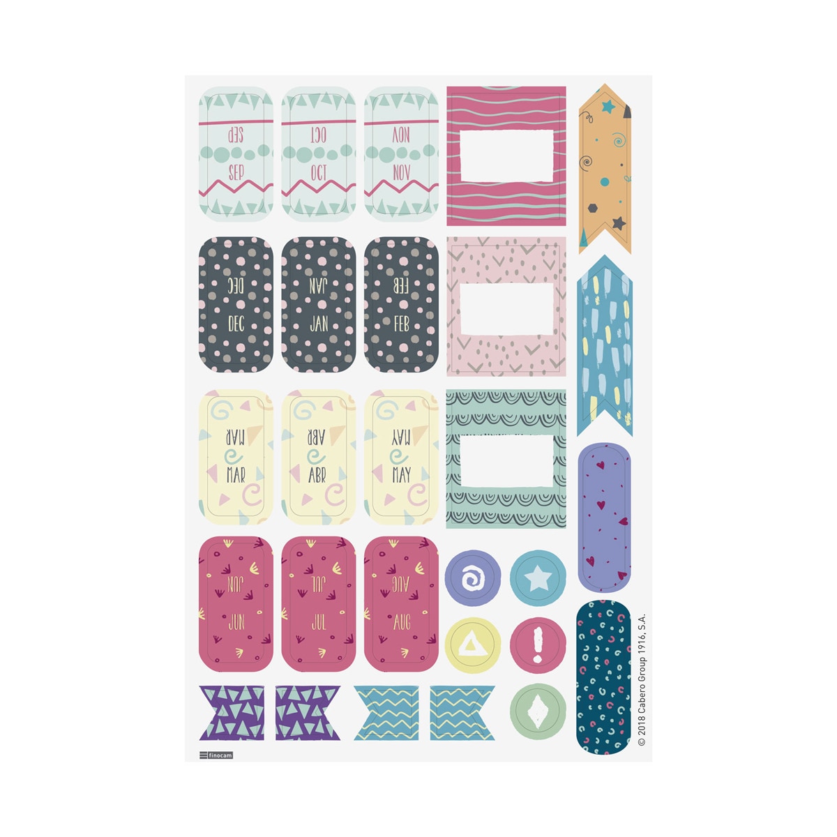 Set de pegatinas Talkual 141X210 mm Finocam 6