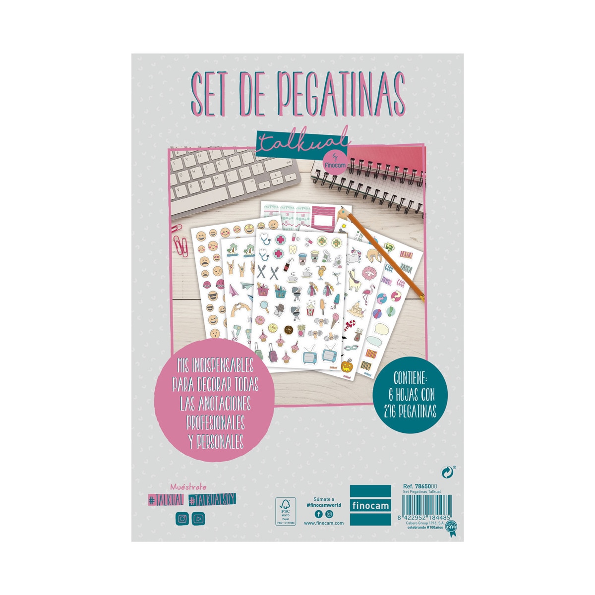 Set de pegatinas Talkual 141X210 mm Finocam 7