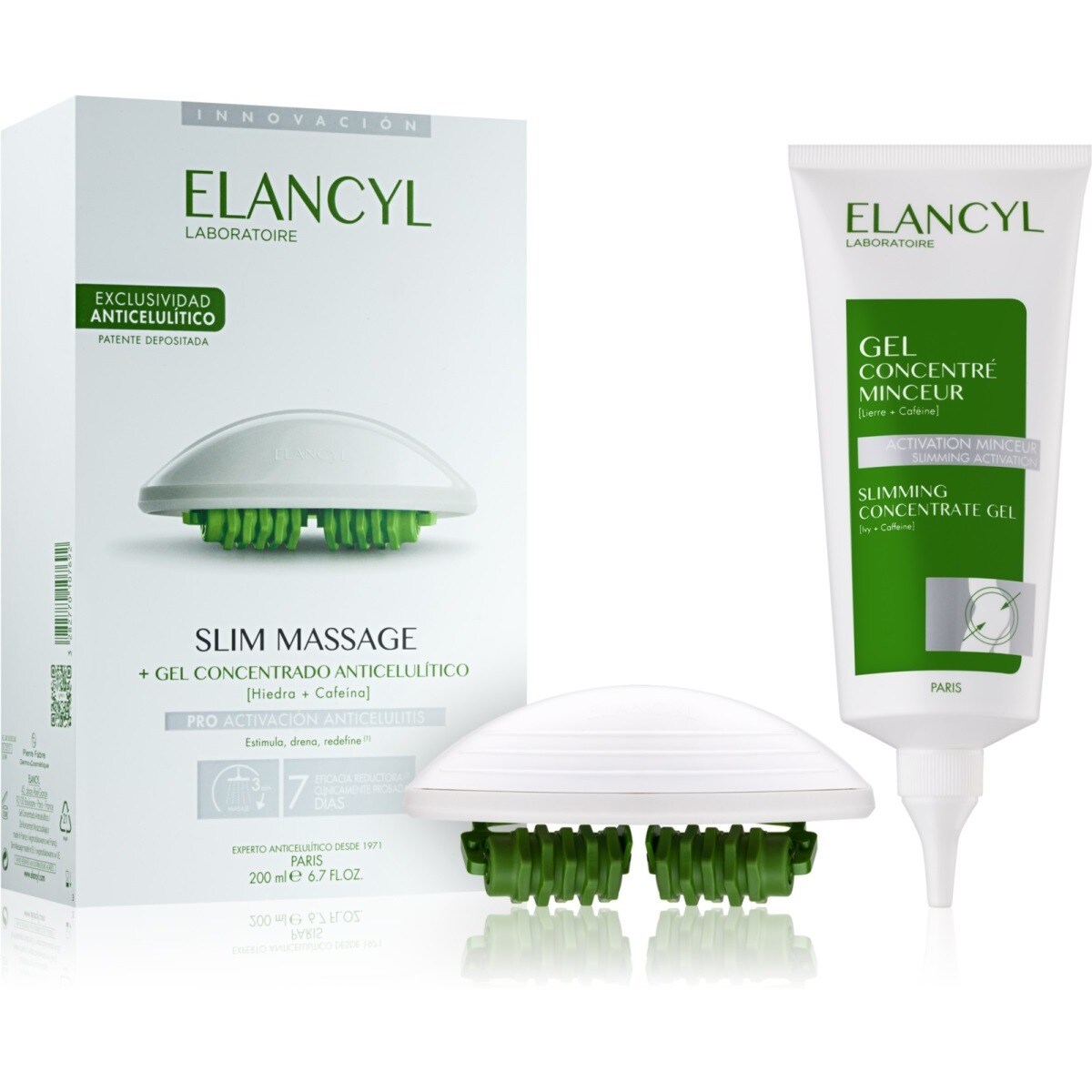 Slim Massage + Gel Concentrado Adelgaçante 200 ml Elancyl 1