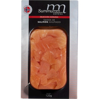 Cubos de Salmão Fumado unidade 120 g - Summumm