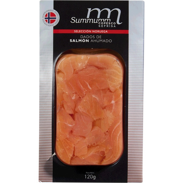 Cubos de Salmão Fumado unidade 120 g