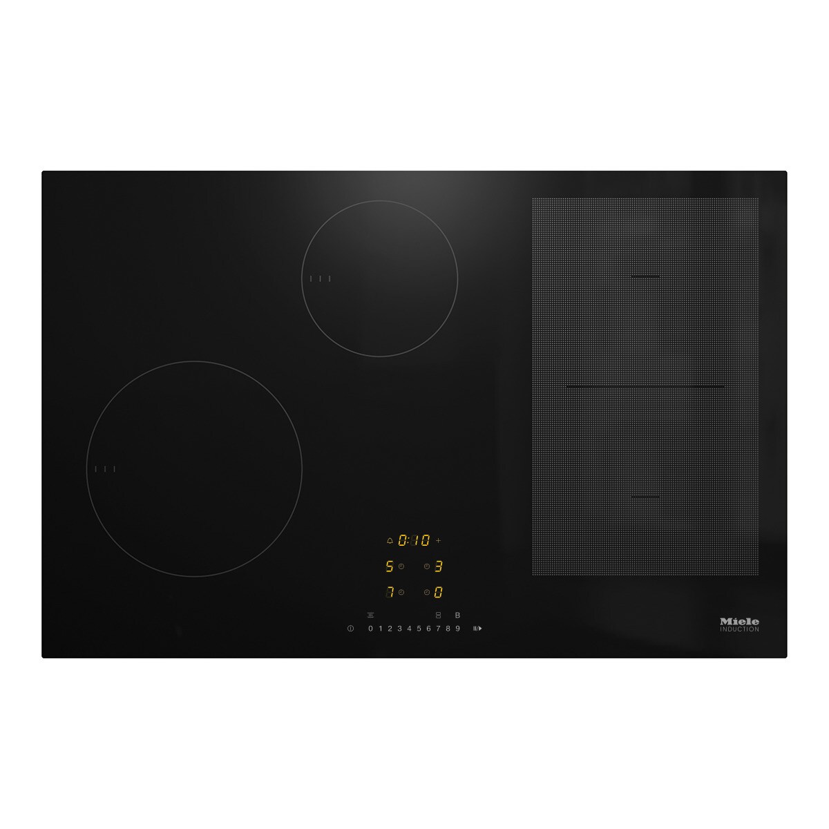 Placa de Indução Miele KM 7414 FX Powerflex de 4 Zonas e de 75,2 cm - Preto Preto-1