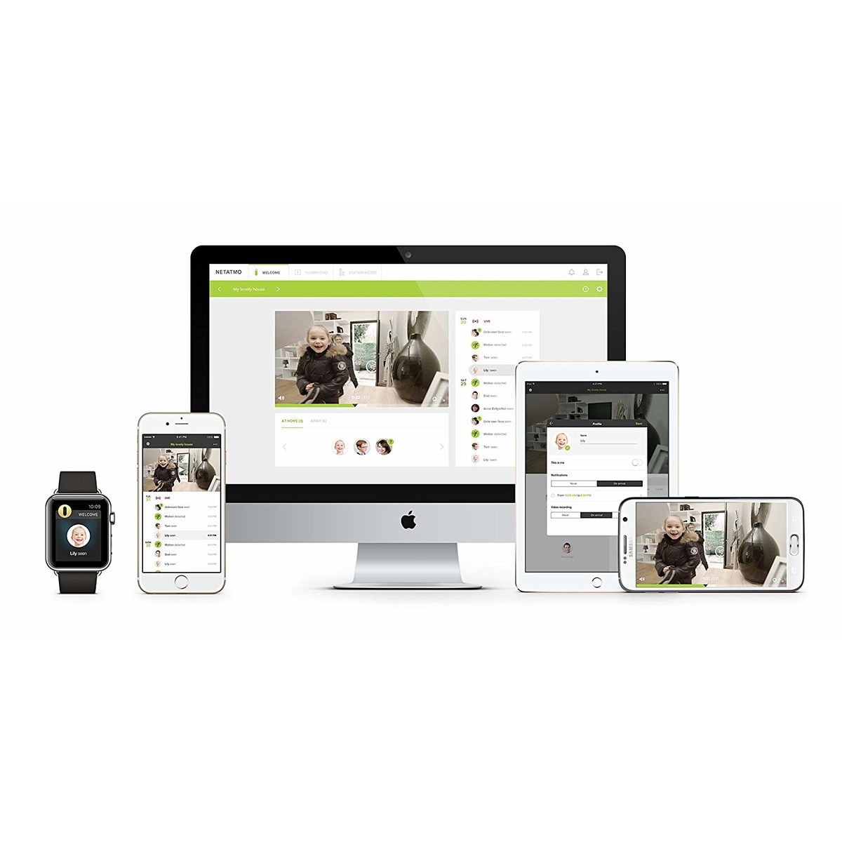 Câmara de Vigilância Netatmo Welcome Alumínio/Dourado-4