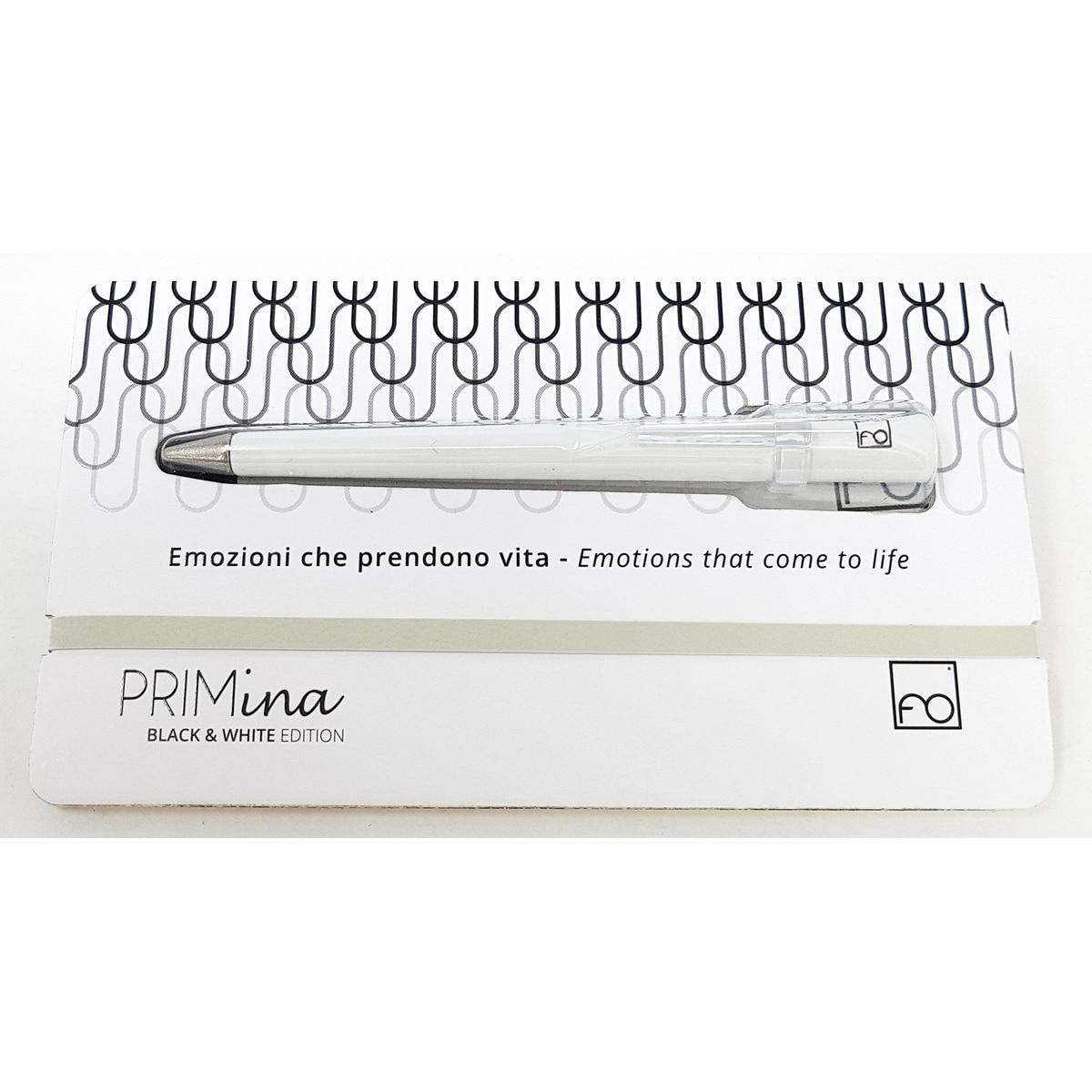 Lápiz sin Mina ni Tinta PRIMina Forever Made in Italy Pininfarina con punta Ethergraf® Blanco Blanco-2