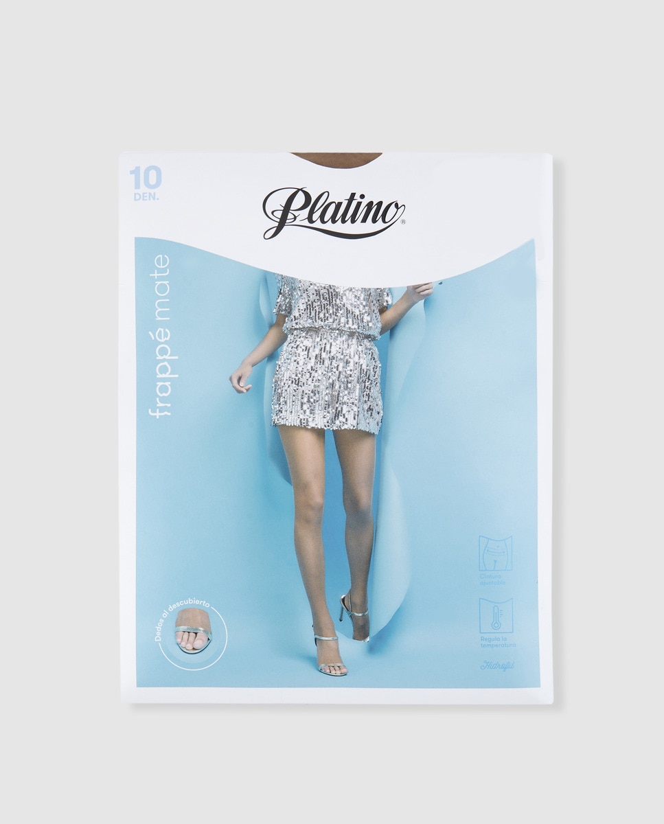 Imagem 0 de Collants de mulher Frappe Mate Caresse castanhos