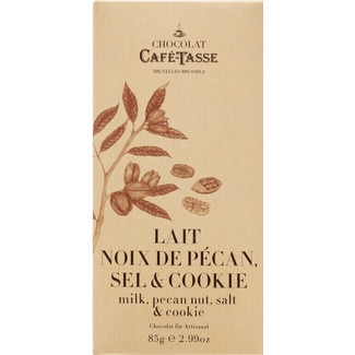 Chocolate de Leite com Noz, Sal e Cookies embalagem 85 g - Café-tasse