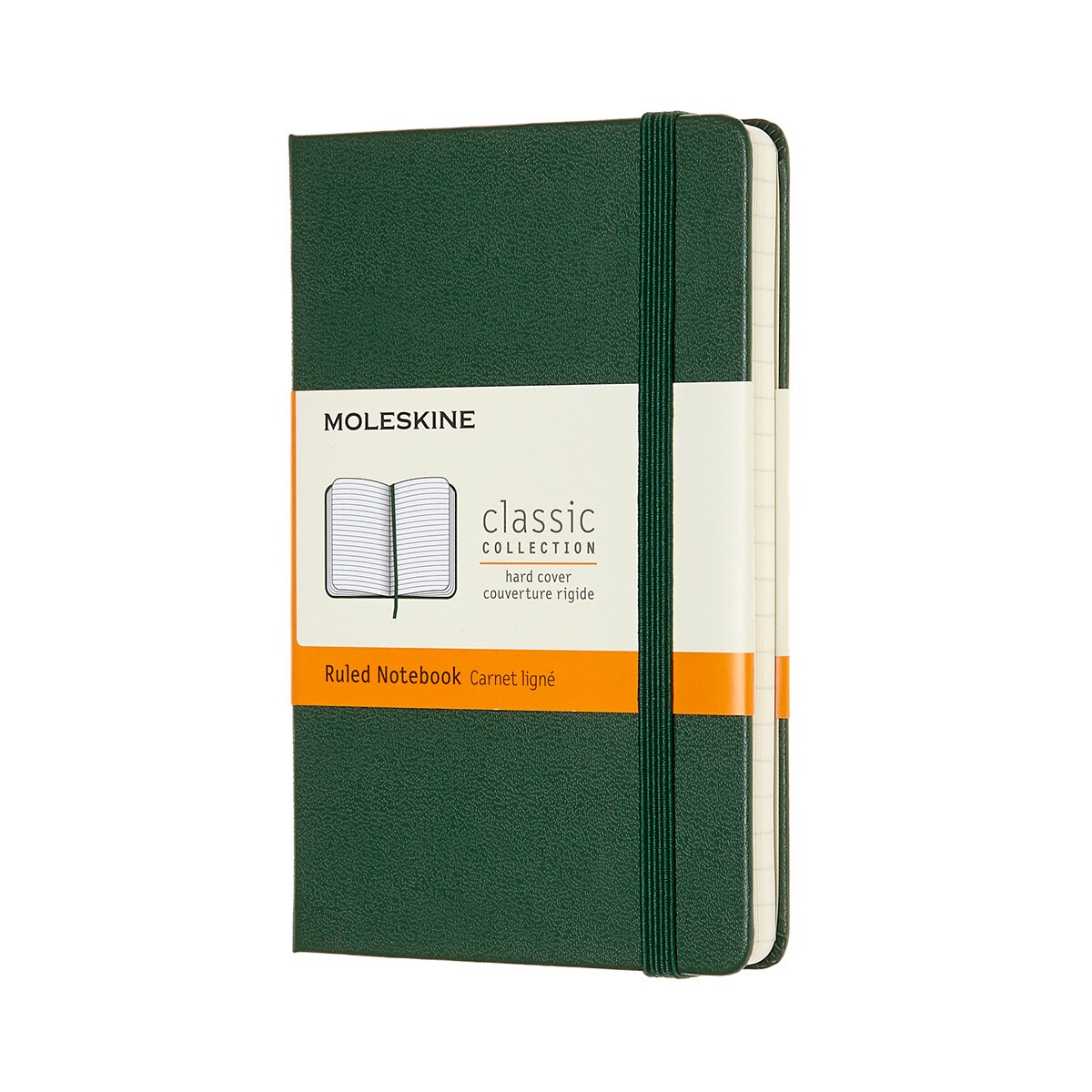 Caderno Pocket Capa Dura Folhas de Linhas Classic Moleskine Verde Verde-1