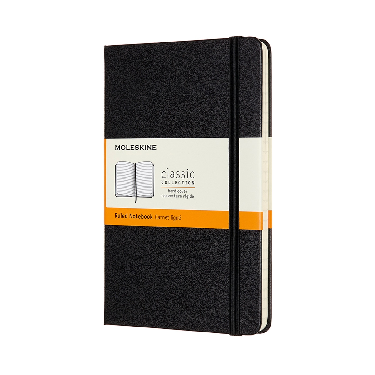 Imagem 0 de Caderno Medium Capa Dura Folhas de Linhas Classic Moleskine Preto