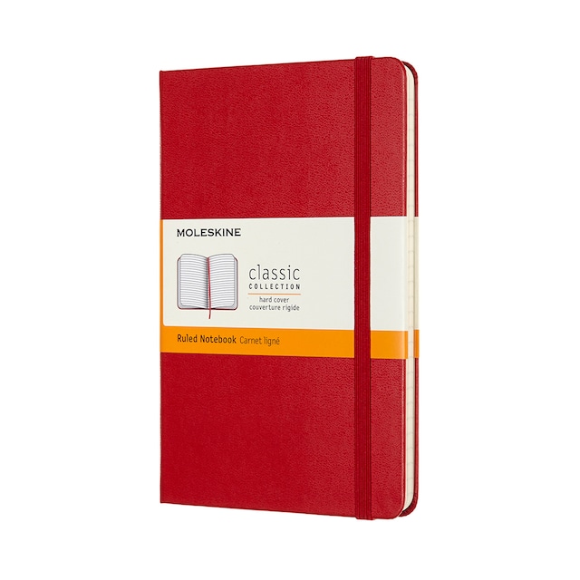 Imagen 0 de Cuaderno Medium Tapa Dura Hojas Rayadas Classic Moleskine Rojo
