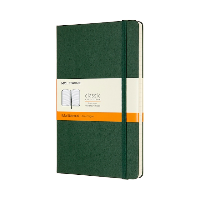 Imagem 0 de Caderno Large Capa Dura Folhas de Linhas Classic Moleskine Verde