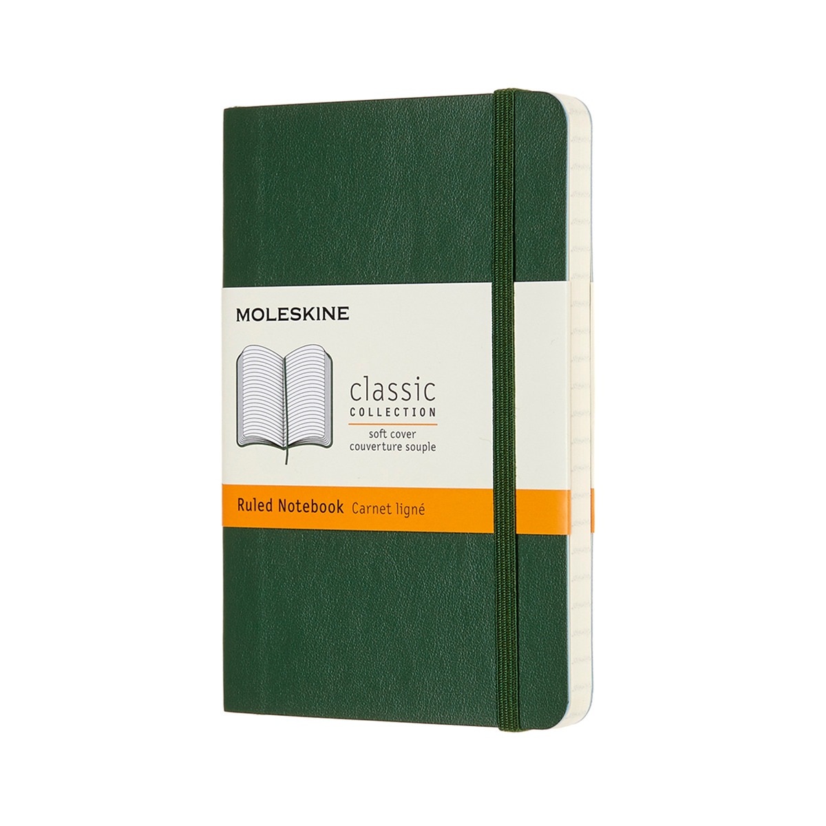 Imagem 0 de Caderno Pocket Capa Mole Folhas de Linhas Classic Moleskine Verde