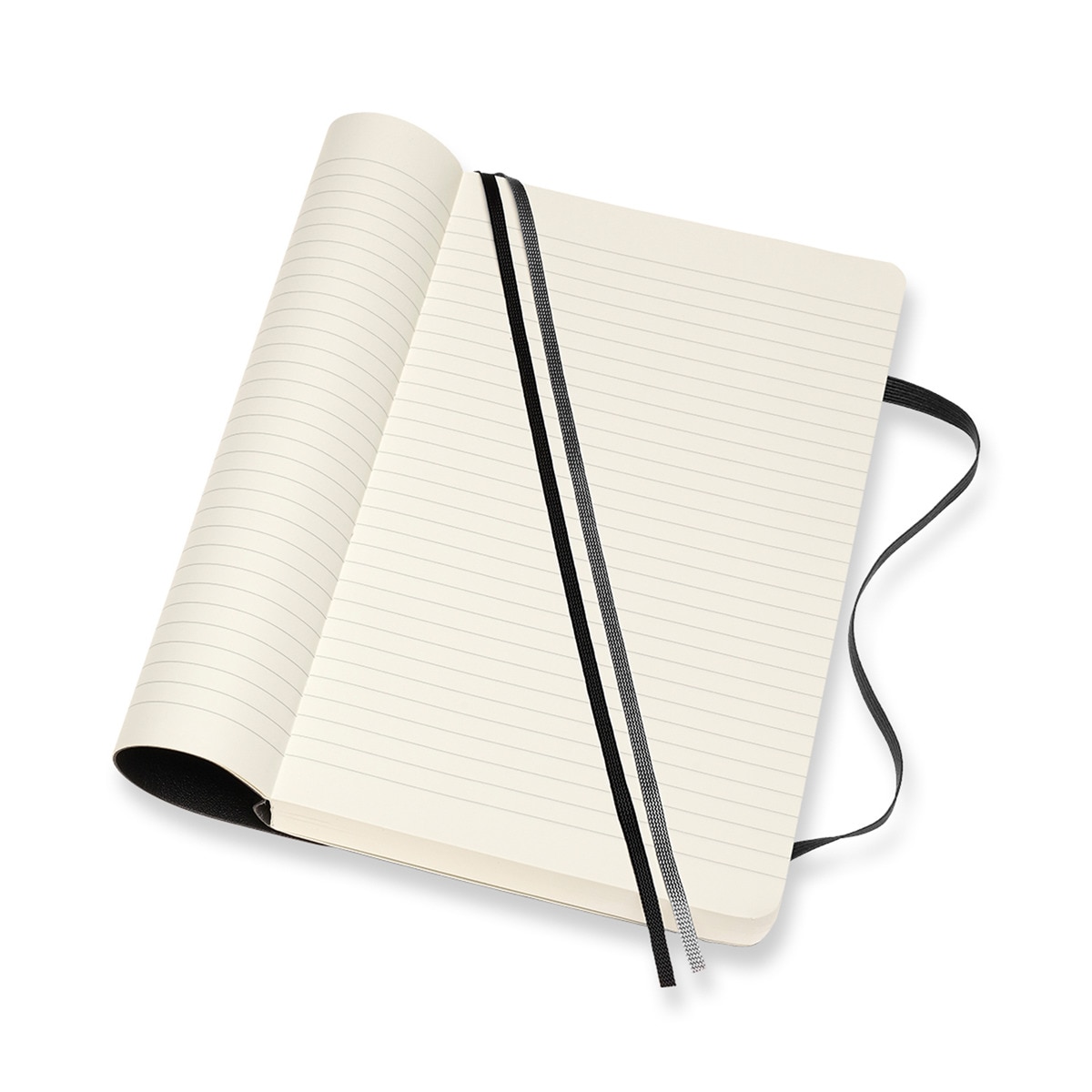Caderno Large Expanded Capa Mole Folhas de Linhas Classic Moleskine Preto Preto-2