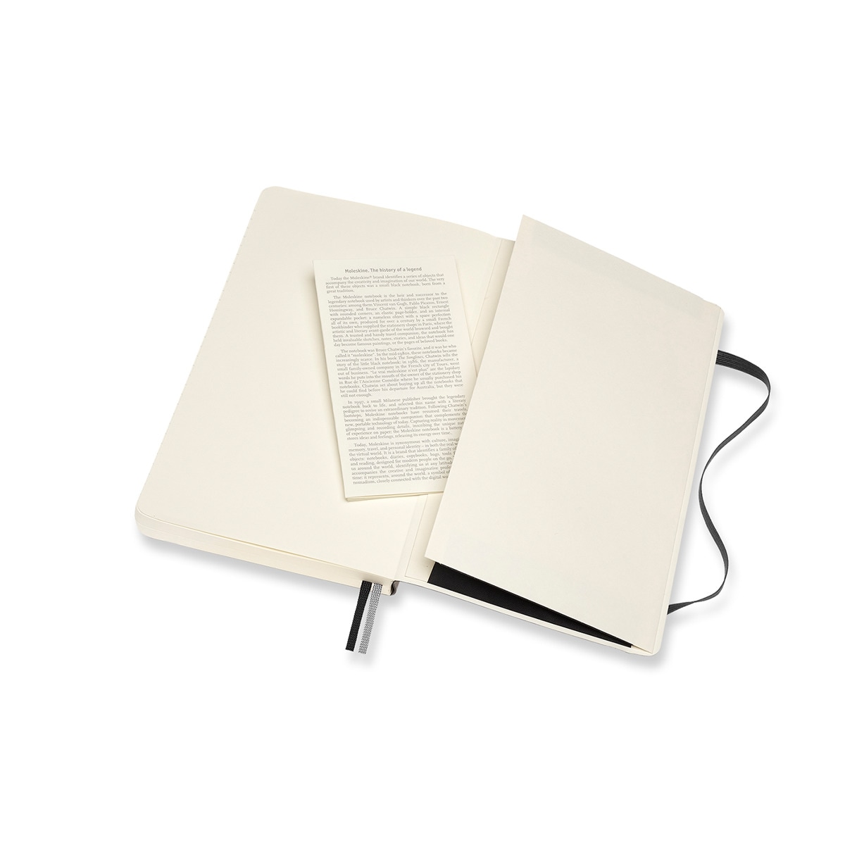 Caderno Large Expanded Capa Mole Folhas de Linhas Classic Moleskine Preto Preto-3