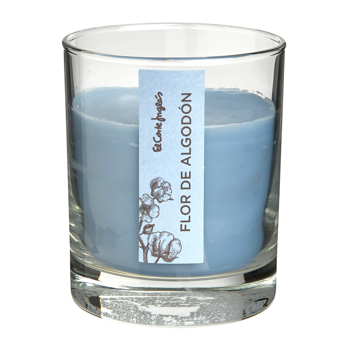 Vela em copo Flor de Algodão El Corte Inglés Azul-claro-1