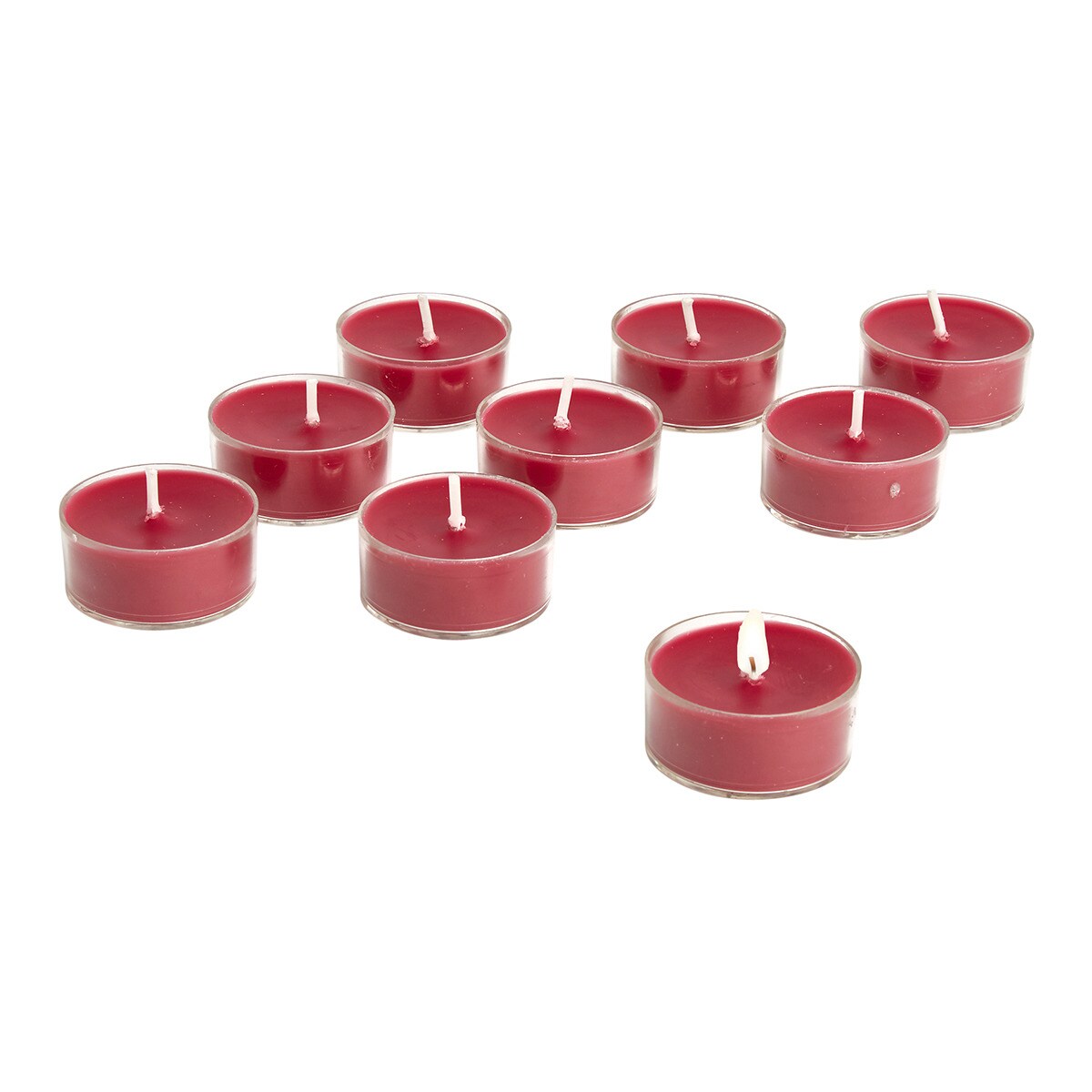 Lot de 9 bougies tealight Fruits