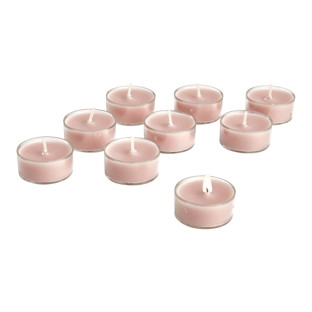 Lot de 9 bougies tealight Orchidée