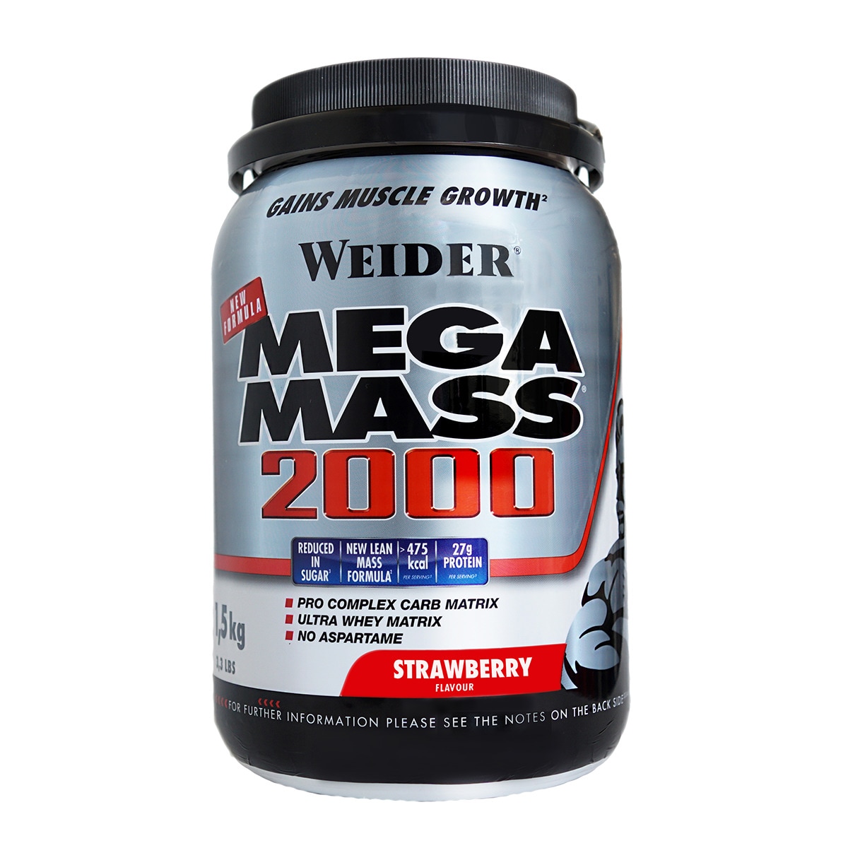 Mega Mass 2000 1,5 kg sabor Baunilha Mega Mass 1