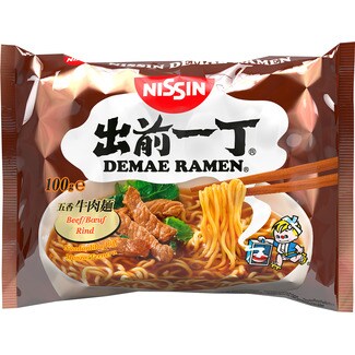 Nissin Demae Ramen de Vitela embalagem 100 g