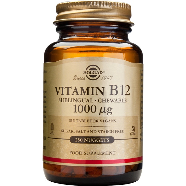 Vitamina B-12 Sublingual 1000µg frasco 250 unidades